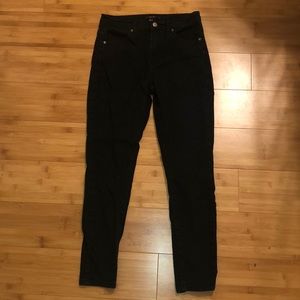 High waisted black skinny jeans